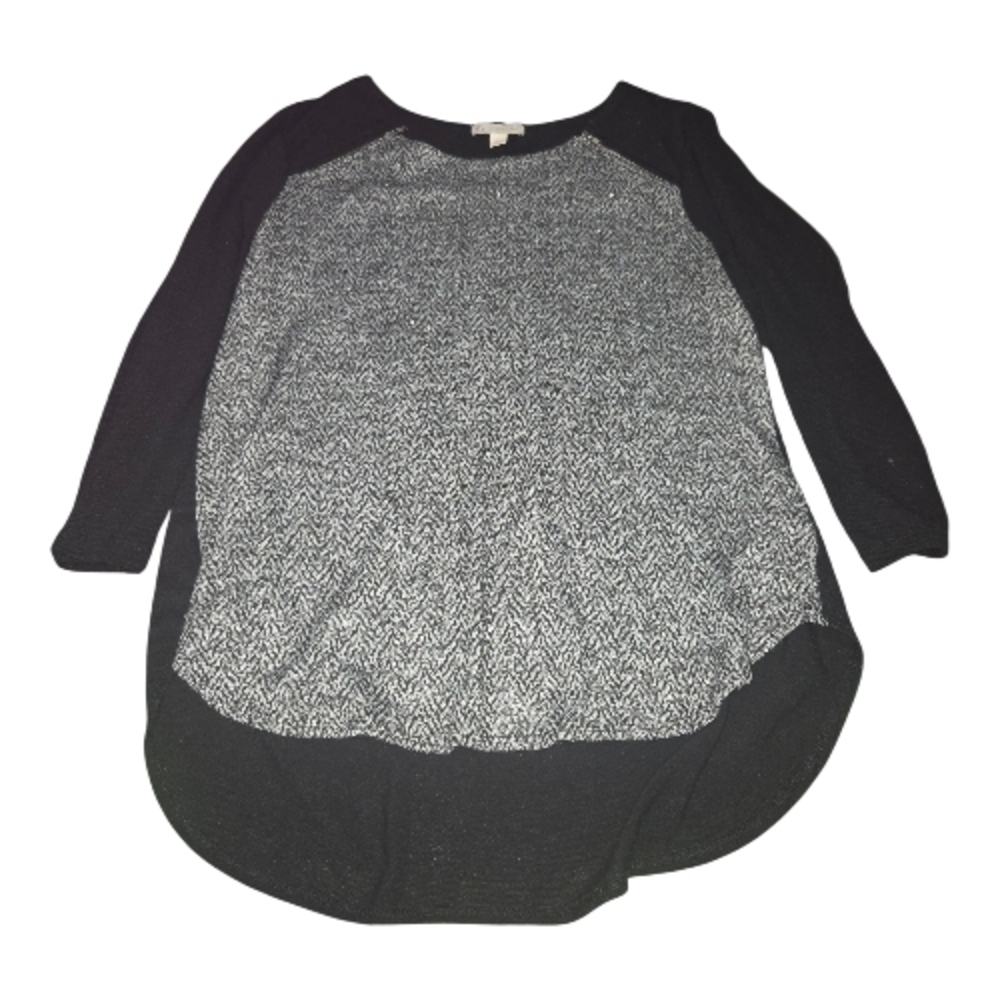 Women's Black and Gray Top